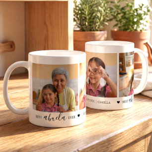 Beste Abuela Ooit Gepersonaliseerde Fotocollage Koffiemok