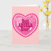 Beste ABUELA ooit Kaart (Gele Bloem)