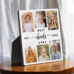 Beste Abuela ooit - Kleinkinderen Fotocollage Fotoplaat<br><div class="desc">Vier de "Beste Abuela Ooit" met deze gepersonaliseerde Kleinkinderen Fotocollage Plaque. Dit hartverwarmende geschenk toont een prachtig gerangschikte collage van gekoesterde foto's die speciale momenten vastleggen, aangevuld met een liefdevolle boodschap. Gemaakt van hoogwaardige materialen met een elegante afwerking, is het perfect om thuis als een gekoesterde aandenken weer te geven....</div>