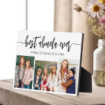 Beste Abuela ooit - Kleinkinderen Fotocollage Fotoplaat<br><div class="desc">Vier de "Beste Abuela Ooit" met deze gepersonaliseerde Kleinkinderen Fotocollage Plaque. Dit hartverwarmende geschenk heeft een prachtig gerangschikte collage van gekoesterde foto's die speciale momenten vastleggen, aangevuld met een liefdevolle boodschap. Gemaakt van hoogwaardige materialen met een strakke afwerking, is het ideaal om thuis als een gekoesterde aandenken weer te geven....</div>