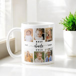 Beste Abuela ooit - Kleinkinderen Fotocollage Koffiemok<br><div class="desc">Vier de "Beste Abuela Ooit" met deze gepersonaliseerde kleinkinderen Photo Collage Coffee Mok. Dit doordachte geschenk heeft een prachtig gerangschikte collage van gekoesterde foto's die speciale momenten vastleggen, aangevuld met een oprechte boodschap. Gemaakt van hoogwaardig keramiek, het is zowel magnetron als vaatwasser veilig voor gemak en duurzaamheid. Deze betekenisvolle aandenken...</div>