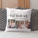 Beste Abuela ooit - Kleinkinderen Fotocollage Kussen<br><div class="desc">Vier je Abuela met de beste Abuela ooit kleinkinderen Photo Collage Sierkussen. Deze gepersonaliseerde aandenken beschikt over een prachtig gerangschikte collage van gekoesterde foto's, het vastleggen van speciale momenten met haar kleinkinderen. Gemaakt van hoogwaardige materialen, voegt het een stijlvolle en sentimentele touch toe aan elke ruimte, perfect om op een...</div>