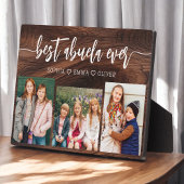 Beste Abuela ooit - Rustic Wood Fotocollage Fotoplaat