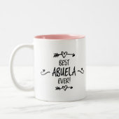 Beste Abuela Ooit Tweekleurige Koffiemok (Links)