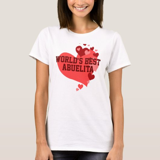 Beste Abuelita van de wereld T-shirt (Voorkant)