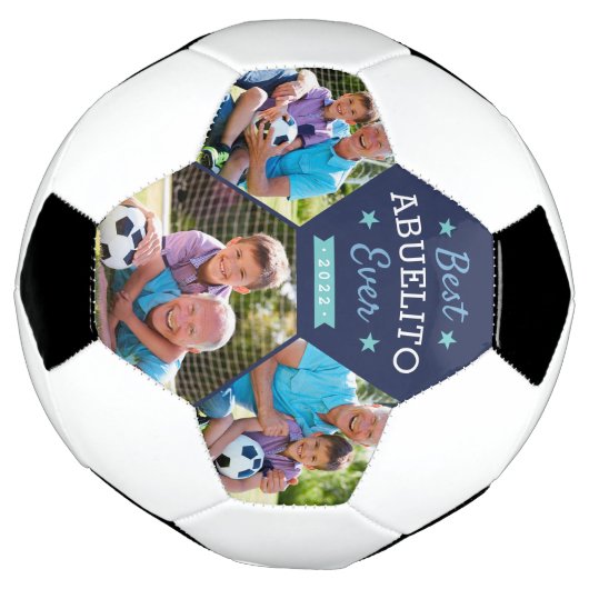 Beste Abuelito ooit | Aangepaste foto op opa Voetbal (Gedraaid)