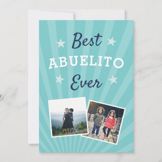 Beste Abuelito ooit | Foto Vaderdag Kaart (Voorkant)