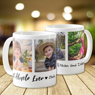Beste Abuelo Ooit Kleinkinderen 3 Foto Collage   Koffiemok