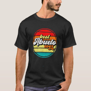Beste Abuelo ooit Vaderdag Opa Retro Vintage T-shirt