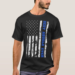 Beste Abuelo ooit vlag Patriottische Grandfa T-shirt