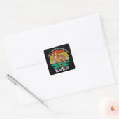 Beste Abyssiniaanse vader ooit Vierkante Sticker (Envelop)