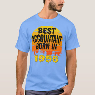 Beste accountant geboren in 1956 op jaardag 1956 t-shirt