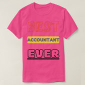 Beste accountant ooit 11 t-shirt (Design voorkant)