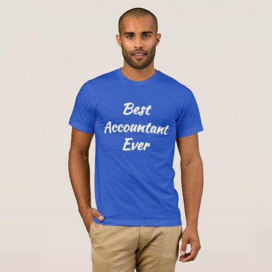 Beste accountant ooit - cool cadeau idee: t-shirt (Voorkant volledig)