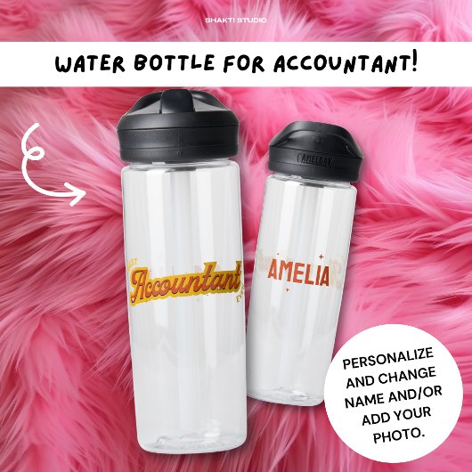 Beste accountant ooit: Grappig cadeau idee op maat Waterfles