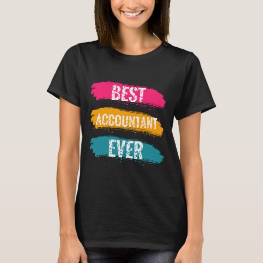 Beste accountant ooit t-shirt (Voorkant)
