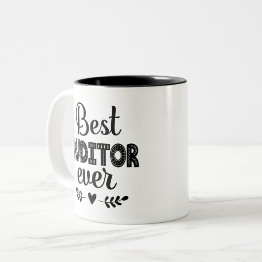 Beste accountant ooit tweekleurige koffiemok (Voorkant links)