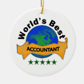 Beste accountant ter wereld keramisch ornament (Voorkant)