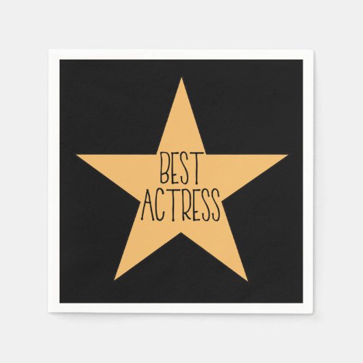 Beste actrice servet (Voorkant)