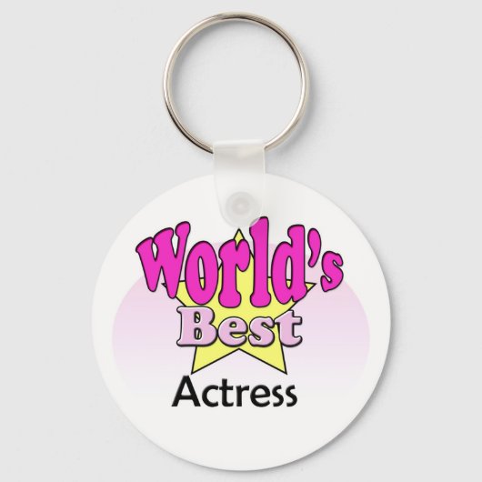 Beste actrice ter wereld sleutelhanger (Voorkant)