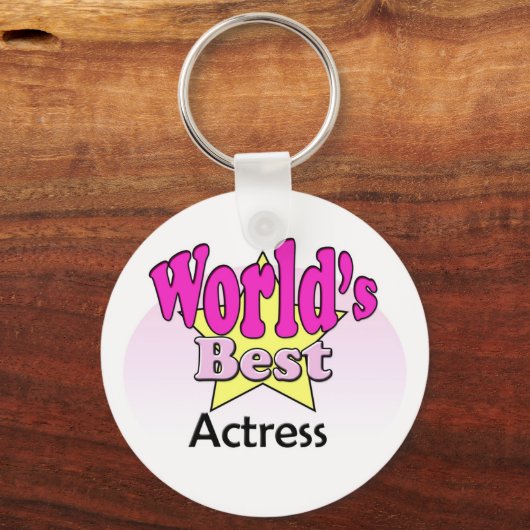 Beste actrice ter wereld sleutelhanger (Voorkant)