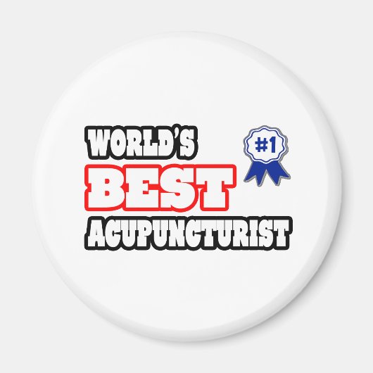 Beste acupuncturist ter wereld magneet (Voorkant)