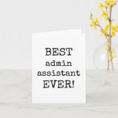 Beste Admin Assistent ooit, Waardering Kaart (Gele Bloem)