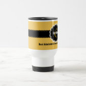 Beste ADMIN ooit - Monogram Aangepaste naam Kleur Reisbeker (Center)