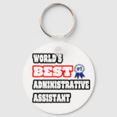 Beste administratieve assistent ter wereld sleutelhanger (Voorkant)