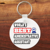 Beste administratieve assistent ter wereld sleutelhanger (Voorkant)