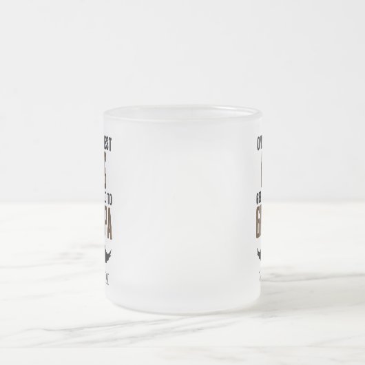 Beste advertenties voor opa nieuwe babyaankondigin matglas koffiemok (Center)