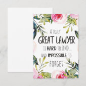 Beste advocaat Gift Great Giftidea voor advocaten  Bedankkaart (Voorkant / Achterkant)