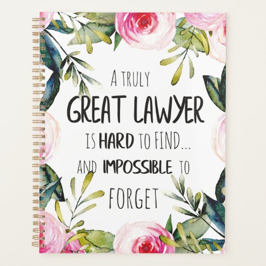 Beste advocaat Gift Great Giftidea voor advocaten Planner (Voorkant)