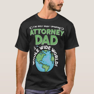 Beste advocaat pap in de hele wereld advocaat t-shirt