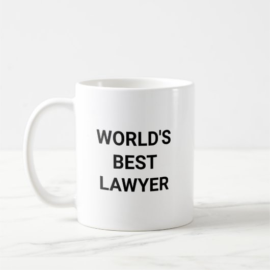 Beste advocaat ter wereld grappig collega cadeau koffiemok (Links)