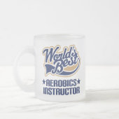 Beste Aerobics Instructor voor geschrifte Matglas Koffiemok (Links)