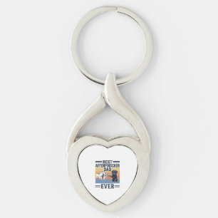 Beste Affenpinscher-papa ooit vintage honden T-shi Sleutelhanger