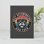 Beste Affenscher vader ooit grappige hond Kaart (Staand voorkant)