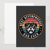 Beste Affenscher vader ooit grappige hond Kaart (Voorkant / Achterkant)