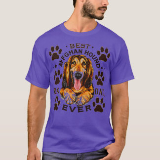 Beste Afghaanse hond ooit Grappig Quote Dad Lov T-shirt