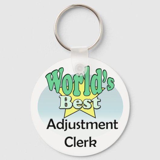 Beste afhandelingsklerk ter wereld sleutelhanger (Voorkant)