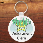 Beste afhandelingsklerk ter wereld sleutelhanger (Voorkant)