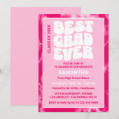 Beste Afstudeerder ooit Roze Tie Dye Graduation Pa Kaart (Voorkant / Achterkant)