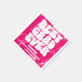 Beste Afstudeerder ooit Roze Tie Dye Graduation Pa Servet (Hoek)