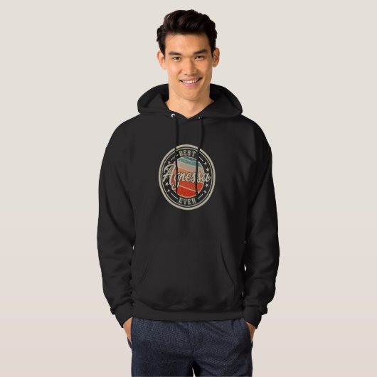 Beste Agnessa Ooit Grappig gezegde voornaam Agness Hoodie (Voorkant volledig)