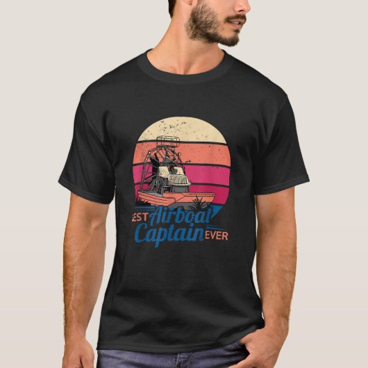 Beste Airboat Captain ooit Florida Everglades Vint T-shirt (Voorkant)