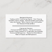 Beste airconditioning en verwarming visitekaartje (Achterkant)