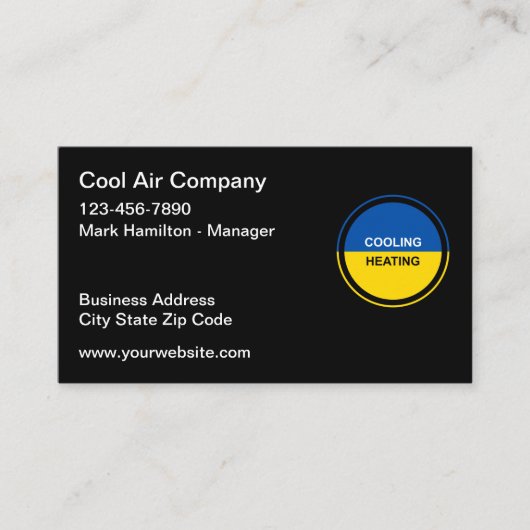 Beste airconditioning en verwarming visitekaartje (Voorkant)