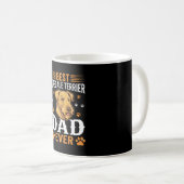 Beste Airedale Terrier Vader Ooit Hond Liefhebber Koffiemok (Voorkant rechts)