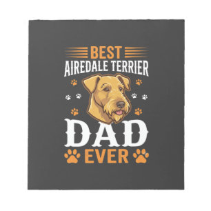 Beste Airedale Terrier Vader Ooit Hond Liefhebber Notitieblok